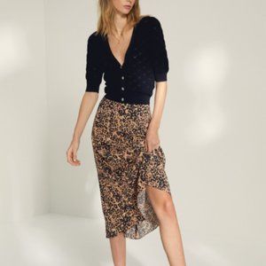 Wilfred Leopard Midi Skirt from Aritzia